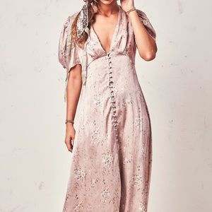 LoveShackFancy Delaney Dress Woodrose